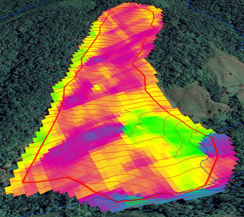 Slope map analysis 3D